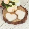 Picture of Wool For DIY & Craft Dark Red Heart 3.5cm x 2.7cm, 2 PCs