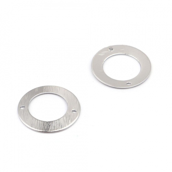 真鍮 コネクター 環状 金メッキ 透かし 22mm 直径、 5 個 の画像