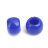 Picture of Acrylic Beads Round Royal Blue About 11mm Dia., Hole: Approx 5.9mm, 200 PCs