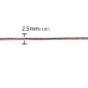 ポリエステル+アルミ箔 ジュエリー ワイヤー 糸 多色 2.5mm、 1 束 (約 100 メートル/束） の画像