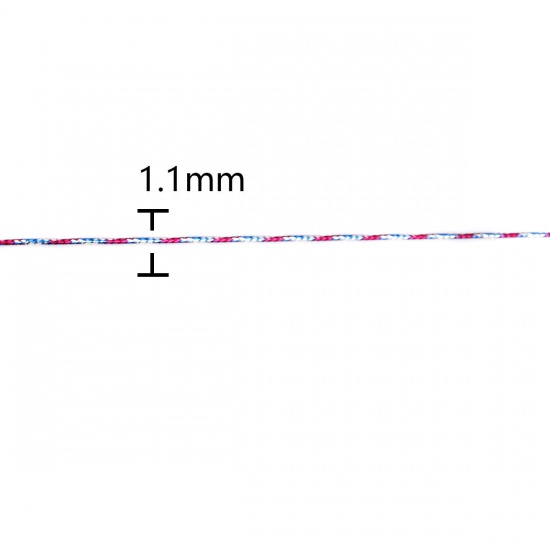 Изображение Терилен + Альфоль ювелирные изделия Нитки и Шнуры Разноцветный 1.1мм, 1 Связка (Примерно 100 M/Связки)