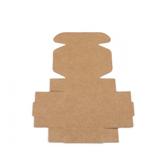 Immagine di Carta Kraft Imballaggio del Sapone e Scatole di Spedizione Quadrato Marrone Chiaro 5cm x 5cm x 2cm , 20 Pz