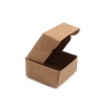 Bild von Kraftpapier Seifenverpackungs & und Versandkartons Quadrat Hellbraun 4cmx 4cm x 2cm , 20 Stück
