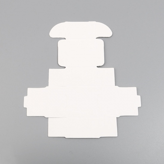 Immagine di Carta Scatola di Imballaggio Quadrato Bianco 4cm x 4cm x 2.5cm , 20 Pz