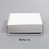 紙 梱包配送ボックス 長方形 白 8cm x 6cm x 2.2cm 、 20 個 の画像