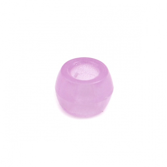 Picture of Acrylic Beads Cylinder At Random Glow In The Dark About 8mm x 6mm, Hole: Approx 3.8mm, 1000 PCs