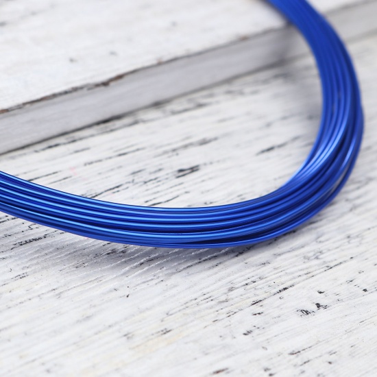Picture of Aluminum Beading Wire Thread Cord Royal Blue 1mm, 1 Roll (Approx 5 M/Roll)