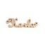Immagine di 304 Acciaio Inossidabile Pendenti Charms Connettori Accessori 18K Vero Oro Placcato Lettere " kala " 29mm x 9mm, 2 Pz
