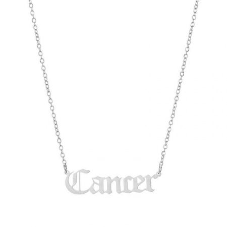 Immagine di Costellazione Cancro Filigrana Collana con Ciondolo All'Ingrosso, Tono Argento Acciaio Inossidabile Donne Elegante Regalo Gioielli Per Rivenditore, 45cm Lunghezza, 1 Pz