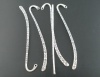 Bild von Zinklegierung Lesezeichen Twist Antik Silber Farbe Geschnitztes Muster 8,5 cm, 10 Stück