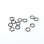 Picture of 100 PCs 7mm Dia., 1mm(18 gauge) Vacuum Plating 304 Stainless Steel Open Jump Rings Findings For Jewelry Making Gunmetal Round