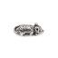 Picture of Zinc Based Alloy 3D Charms Mouse Animal Antique Silver Color 19mm x 7mm, 1000 PCs