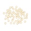 Picture of 0.5mm 304 Stainless Steel Open Jump Rings Findings Circle Ring Gold Plated 3mm Dia., 2000 PCs