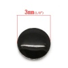 アルミ ネイルシール 円形 ブラック 3mm x 3mm、 1000 PCs の画像