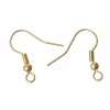 Picture of Brass Earrings 18K Real Gold Plated Hook 18mm x 18mm, 50 PCs                                                                                                                                                                                                  