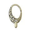 Picture of Brass Lobster Clasps Oval Antique Bronze 30mm(1 1/8") x 16mm( 5/8"), 5 PCs
