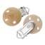 Picture of Natural Wood Baby Pacifier Clip Round 4.4cm x 2.9cm(1 6/8" x1 1/8"), 25 PCs