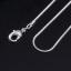 Immagine di Rame Collana Argento Placcato Catena di Altri Stili lunghezza:46cm Dimensione della Catena: 1.2mm, 10 Pz