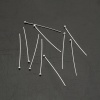 Picture of Brass Ball Head Pins Silver Plated 30mm(1 1/8") long, 0.7mm(21 gauge), 400 PCs                                                                                                                                                                                