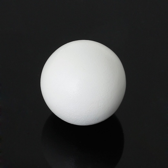 Immagine di Rame Armonia Ball Tondo Bianco Circa 18mm Dia, Senza Foro, 3 Pz