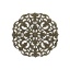 Picture of Iron Based Alloy Embellishments Square Antique Bronze Filigree Stamping 5.6cm x 5.6cm, 5 PCs