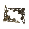 Bild von Filigran Verbinder Verzierung Dreieck Antik Bronze 22mm x 22mm, 100 Stück