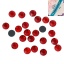 1000 個 ラインストーン 円形 赤 ファセット・カット 直径： 2mm、 の画像