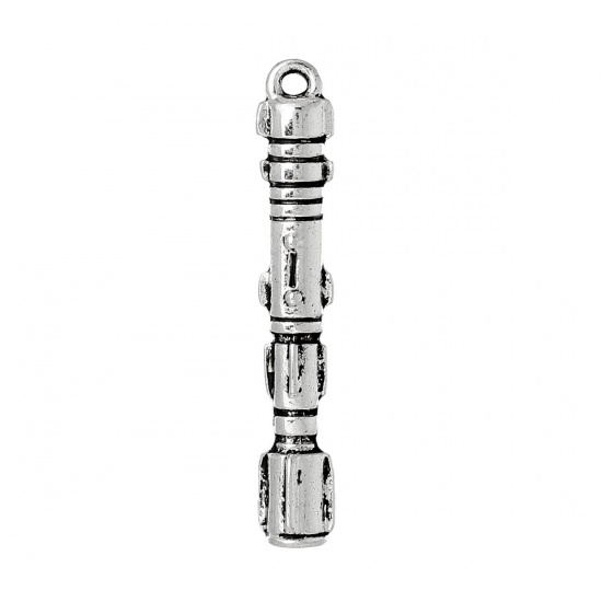 Immagine di Lega di Zinco Charm Ciondoli Cacciavite Sonico Argento Antico 3.9cm x 6mm , 150 Pz