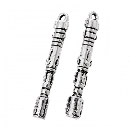 Immagine di Lega di Zinco Charm Ciondoli Cacciavite Sonico Argento Antico 3.9cm x 6mm , 150 Pz