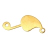 Picture of Brass Connectors Findings Findings Leaf Brass Tone 16mm( 5/8") x 9mm( 3/8"), 15 PCs