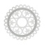 Immagine di Acciaio Inossidabile Cabochon per Abbellimento Tondo Tono Argento Hollow Modello Disegno 3.2cm Dia, 10 Pz