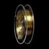 Imagen de Hilos Cobre Ronda , Chapado en Oro , 0.3mm Dia.(28 gauge)5 Rollos (Aprox 10 M/rollo)