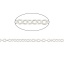Immagine di Ottone Guinzaglio Chiuso Accessori Argento Placcato 1.7x1.5mm, 5 M