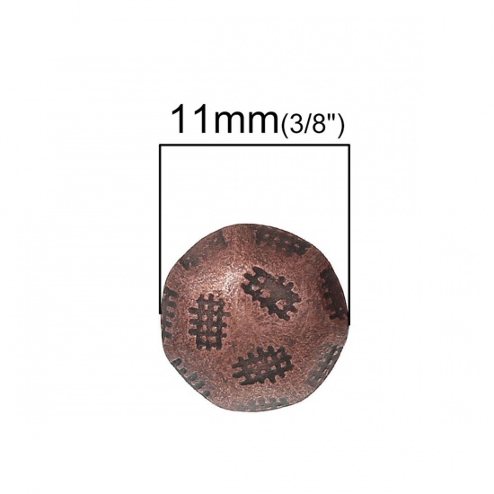 Immagine di Lega di Ferro Chiodo Senza Testa Tondo Ossido di Rame 11.0mm, 100 Pz