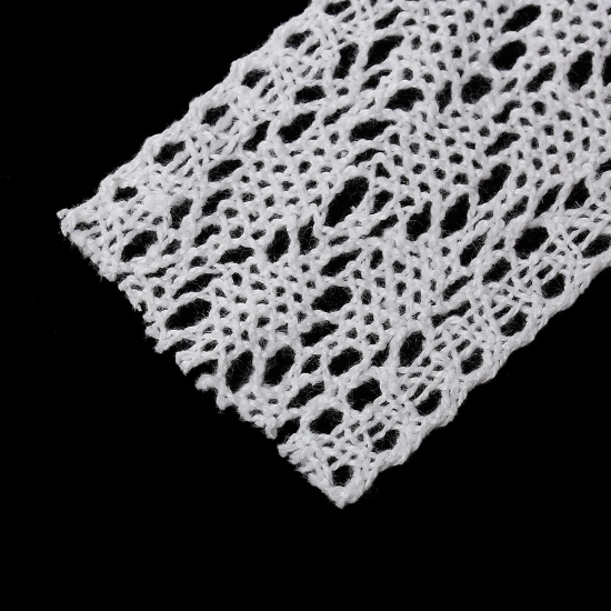 Picture of Cotton Crochet Lace Trim White 4.3cm(1 6/8") Wide, 5 Yards