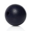Image de Perles en Bois Forme Rond Bleu Marine Diamètre: 20mm, Tailles de Trous: 3mm-3.5mm, 6 Pcs