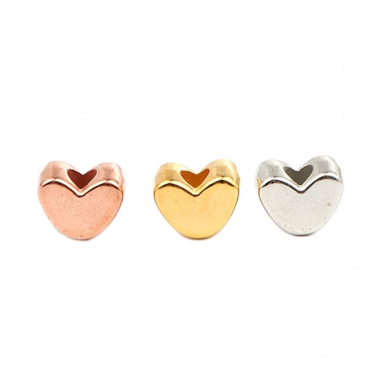 Picture of Acrylic Beads Heart About 12mm x 9mm, 200 PCs