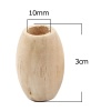 Picture of Hinoki Wood Spacer Beads Barrel Natural About 30mm x 20mm, Hole: Approx 10mm, 20 PCs