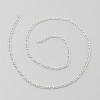 Picture of Iron Based Alloy 3:1 Figaro Link Curb Chain Findings Silver Plated 5x3mm 3x2.5mm, 5 M