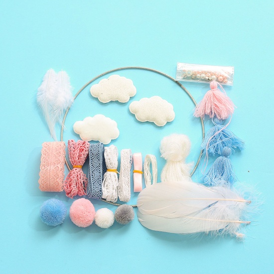 Изображение Mixed DIY Handmade Craft Materials Accessories For Making Dream Catcher Multicolor Feather 75cm, 1 Set