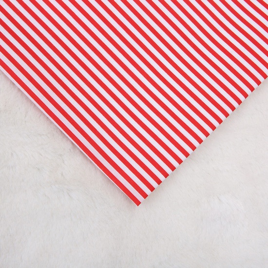 Picture of Polyester Fabric For DIY Mouth Masks Red Stripe For Women 150cm x 100cm, 1 M
