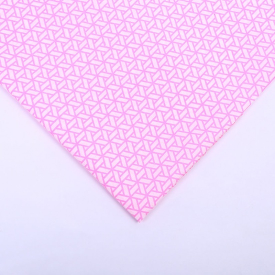 Immagine di Poliestere Tessuto Rosa Triangolo Adatto per le Donne 150cm x 100cm , 1 M