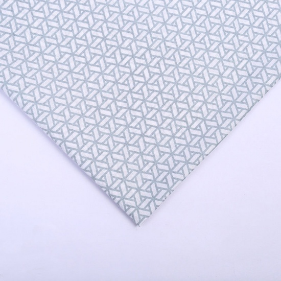 Picture of Polyester Fabric For DIY Mouth Masks Light Green Triangular Prism For Women 150cm x 100cm, 1 M