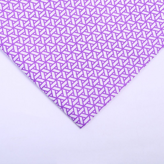 Picture of Polyester Fabric For DIY Mouth Masks Purple Triangular Prism For Women 150cm x 100cm, 1 M