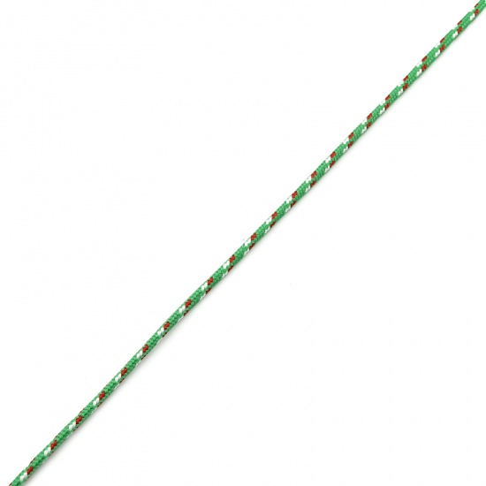 Изображение Полиэстер ювелирные изделия Веревка Зеленый 3мм, 20 М