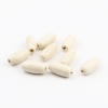 Picture of Natural Wood Spacer Beads Barrel Creamy-White About 15mm x 7mm, Hole: Approx 2.4mm, 500 PCs