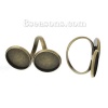 Picture of Brass Cabochon Settings Rings Round Antique Bronze (Fits 16mm Dia) 15.9mm( 5/8")(US Size 5.25), 5 PCs                                                                                                                                                         