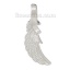Immagine di Ottone Charm Ciondoli Ali di Angela Tono Argento 21mm x 8mm , 5 Pz