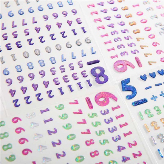 Immagine di PVC DIY Decorazione Di Scrapbook Adesivi Umbrello Multicolore Brillio 20.5cm x 9cm, 1 Pz
