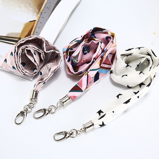 Picture of Light Pink - Badge ID Card Hanging Neck Lanyard Clips 44x4cm, 1 Piece